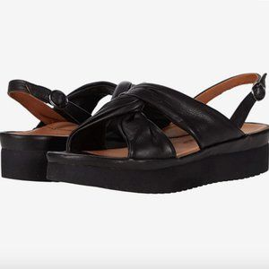 L'Amour Des Pieds Amiens Black Leather Sandals / US 9.5
